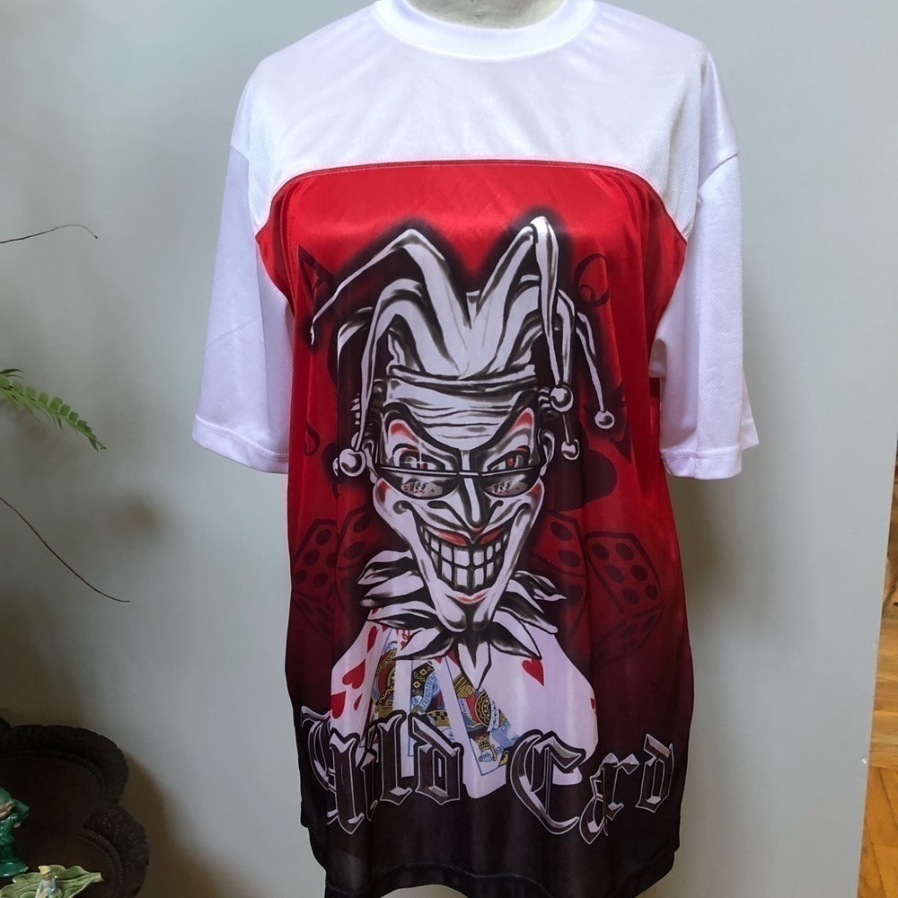 𝅺NO boundaries wild card graphic dice poker shirt joker‎